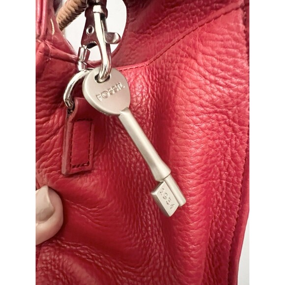 Fossil Key Per Crossbody/Shoulder/Clutch Bag Clutch Bamboo Handle Strap - Picture 3 of 11